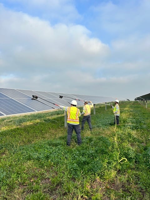 Solar Panel Cleaning Crew